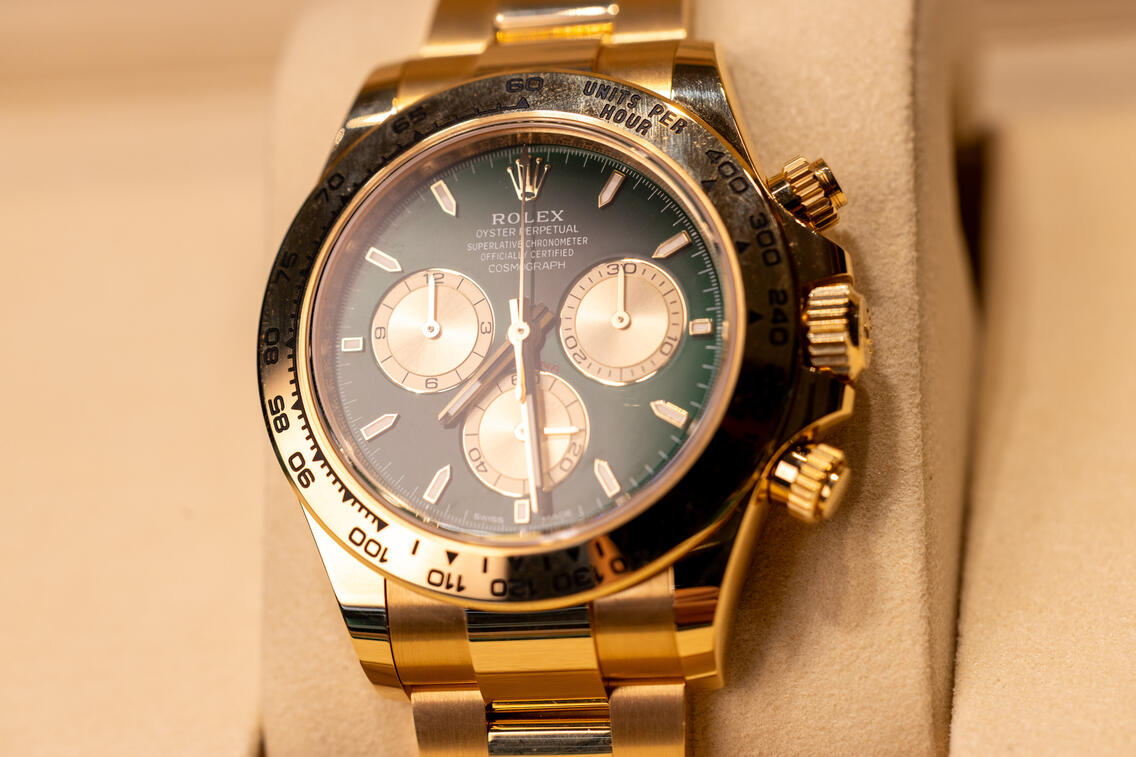 Macro shot of Rolex